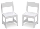MySize Wood Kids Chairs for Playroom Bianca White (130) 8-MySize Wood Kids Chairs for Playroom (Pack of 2)
