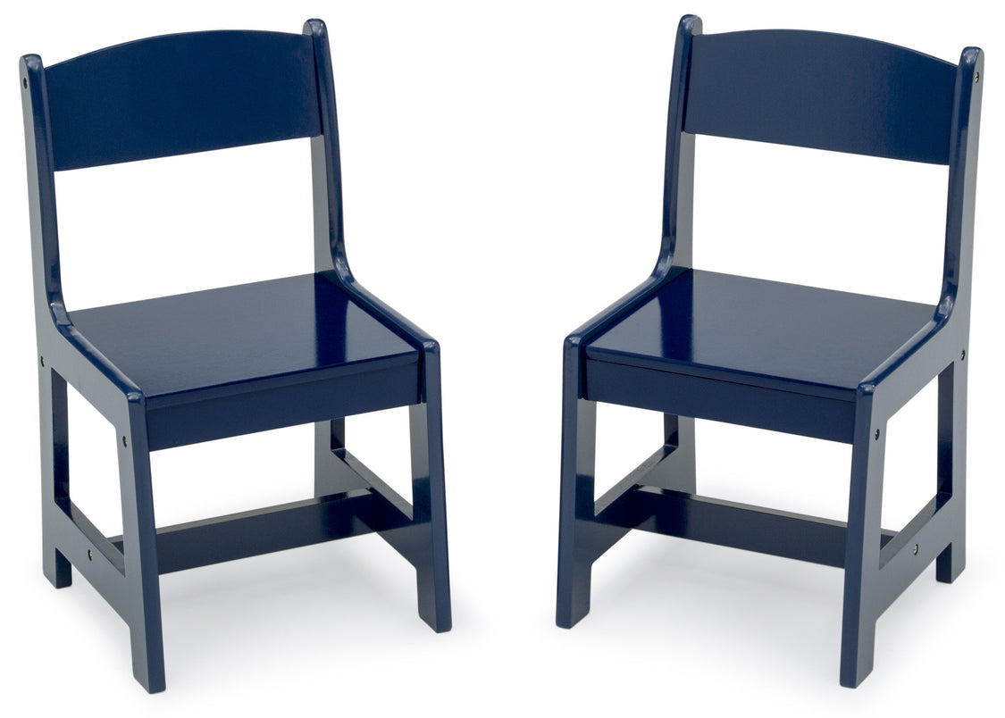 MySize Wood Kids Chairs for Playroom Blue (295C)