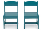 Teal (7474C) 13-MySize Wood Kids Chairs for Playroom (Pack of 2)