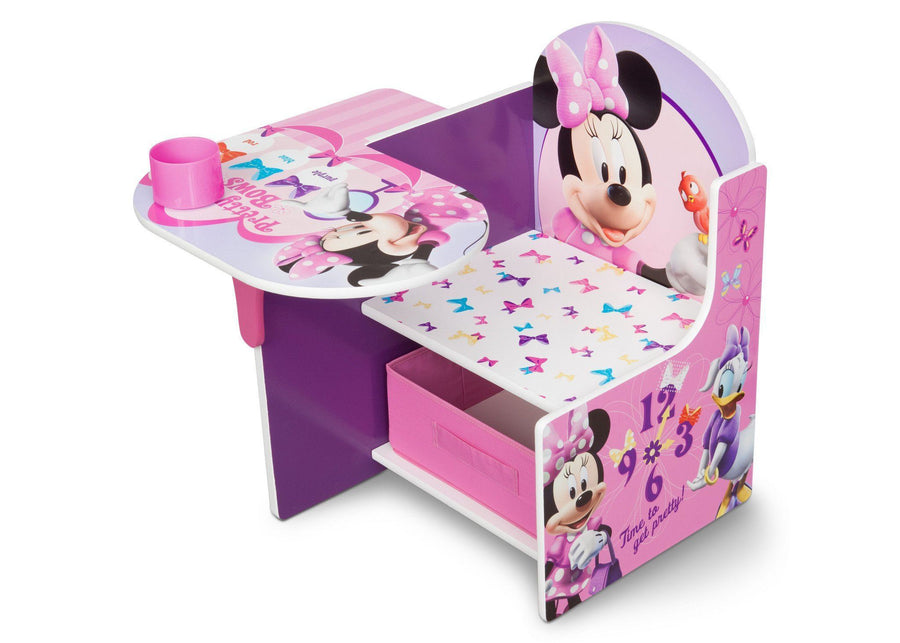 Style-1 (1058) Minnie Mouse (1058) 4-Minnie Mouse Chair Desk with Storage Bin