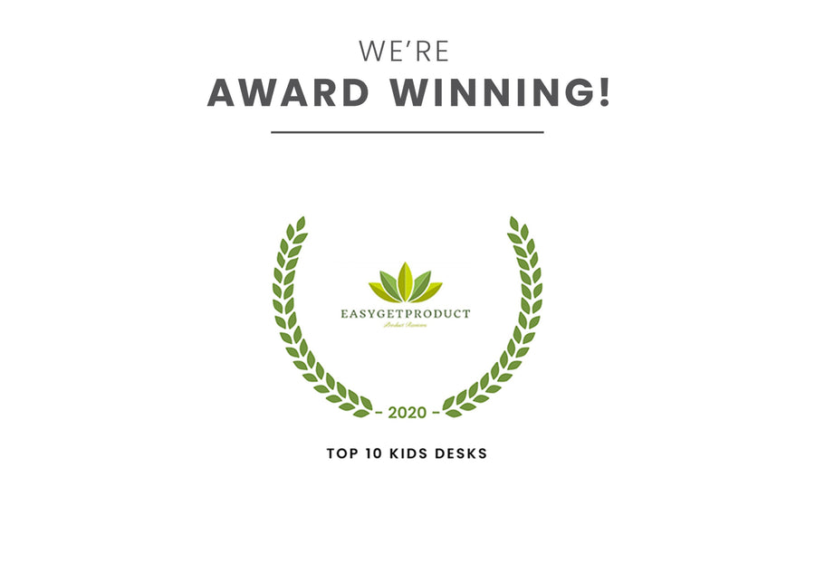 Award badge for Top 10 Kids Desks Mickey 1051 4-Mickey Mouse Chair Desk with Storage Bin