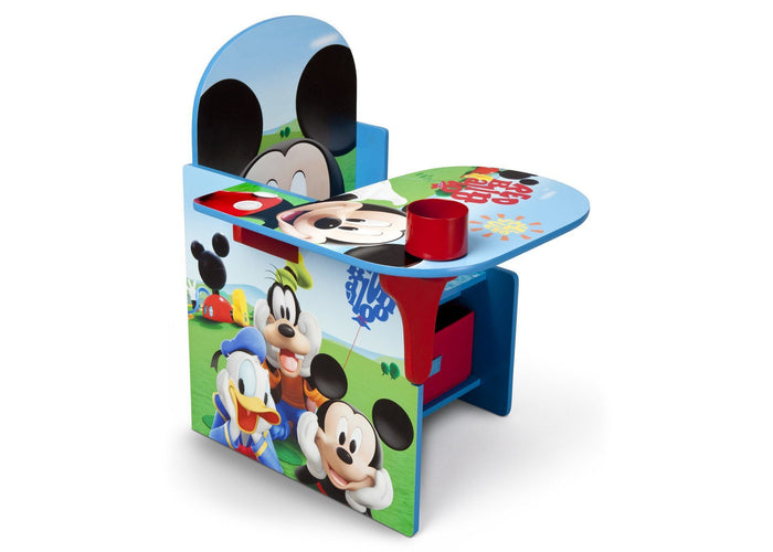 Delta Children Mickey Mouse Chair Desk with Storage Bin Right Side View a1a Mickey (1051) 0-Mickey Mouse Chair Desk with Storage Bin