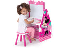 Minnie Mouse (R1063) 3-Minnie Mouse Deluxe Kids Art Table - Easel, Desk, Stool, Toy Organizer