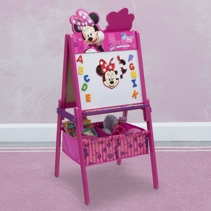 Delta Children Minnie Mouse Wooden Double Sided Activity Easel Minnie Mouse (1058) 2-Minnie Mouse Wooden Double Sided Activity Easel