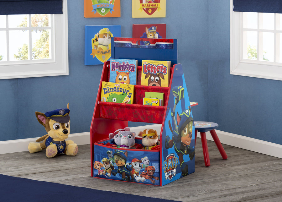 PAW Patrol (R1121) 2-PAW Patrol Deluxe Kids Art Table - Easel, Desk, Stool, Toy Organizer