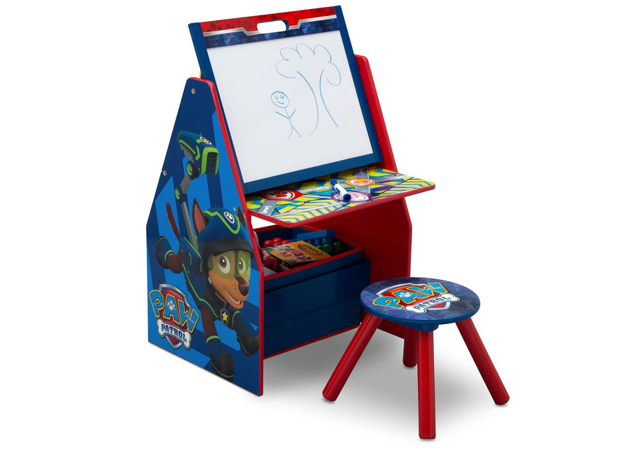 Paw Patrol (R1121) 5-PAW Patrol Deluxe Kids Art Table - Easel, Desk, Stool, Toy Organizer