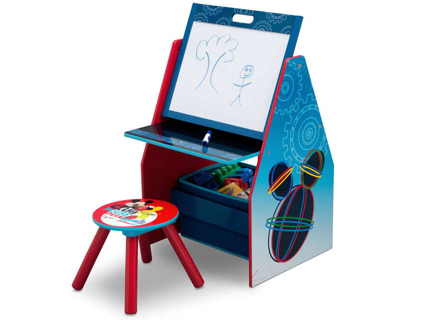 Mickey Mouse Clubhouse (R1051) 8-Mickey Mouse Activity Center - Easel Desk with Stool & Toy Organizer