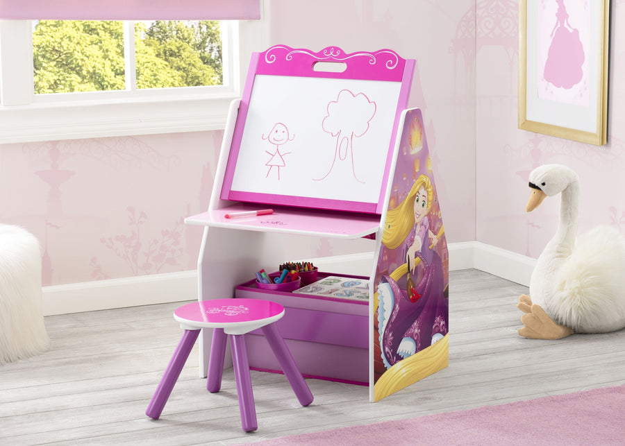 Princess (R1034) 1-Princess Activity Center - Easel Desk with Stool & Toy Organizer