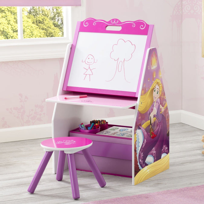 Princess (R1034) 6-Princess Activity Center - Easel Desk with Stool & Toy Organizer