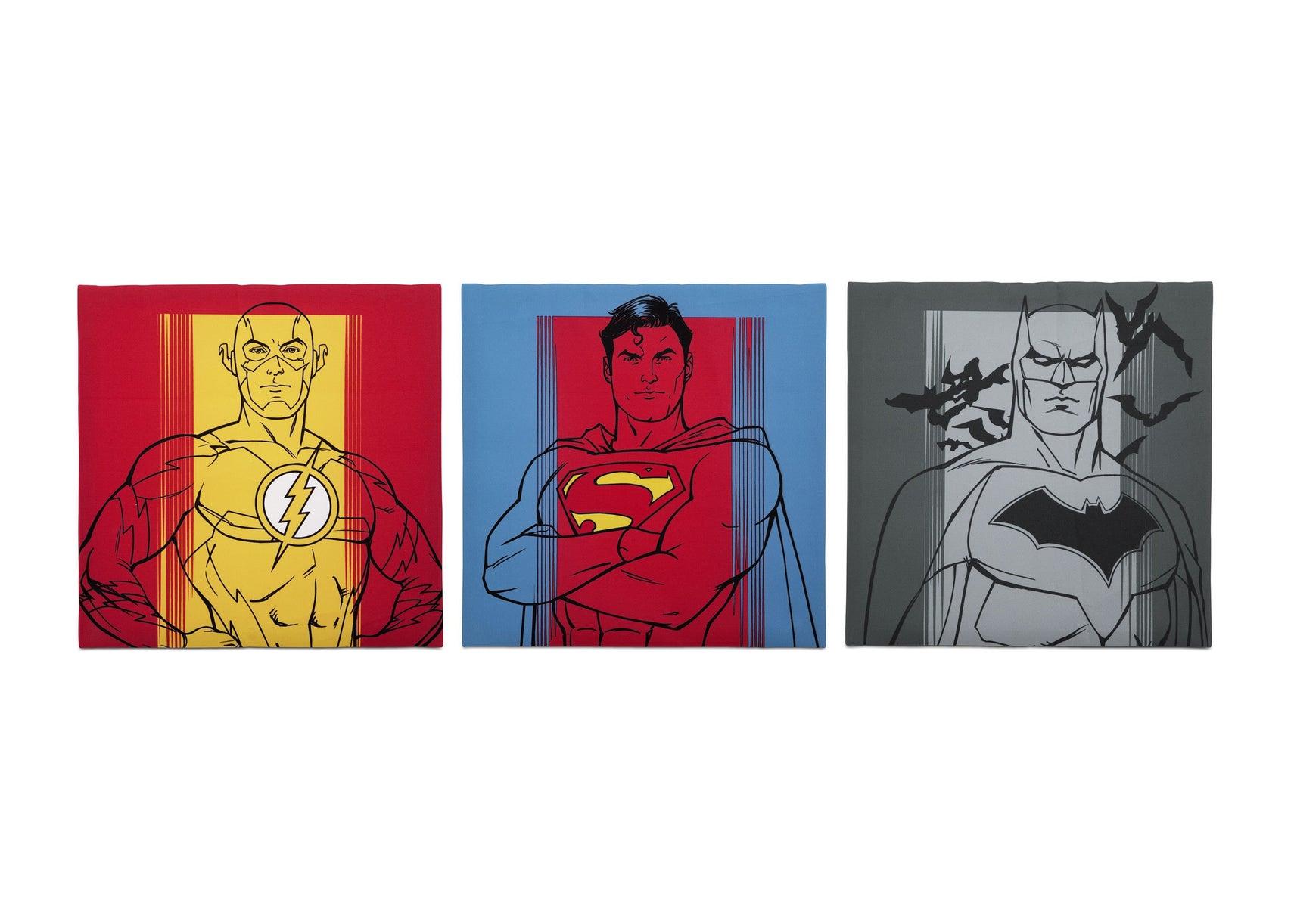 Delta Children Justice League (1215) Canvas Wall Art Set (TR80056JL), Set of three, a2a