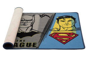 Delta Children Justice League (1215) Soft Area Rug with Non-Slip Backing (TR80057JL), Rolled, a3a 3-Justice League Area Rug