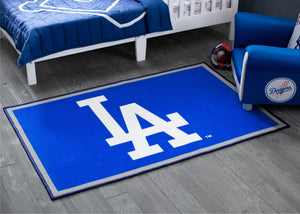 Delta Children Los Angeles Dodgers (1231) Soft Area Rug with Non-Slip Backing (TR9812LAD) 4-Los Angeles Dodgers Soft Area Rug with Non-Slip Backing (4' x 2'6)
