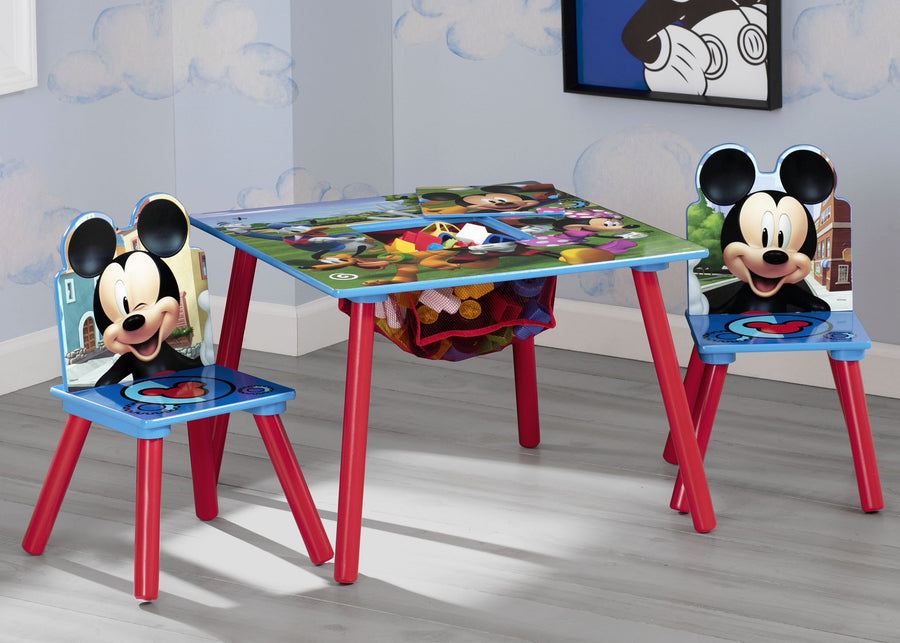 Mickey Hot Dog (1054) TT87375MM-1054 1-Mickey Mouse Kids Table and Chair Set with Storage