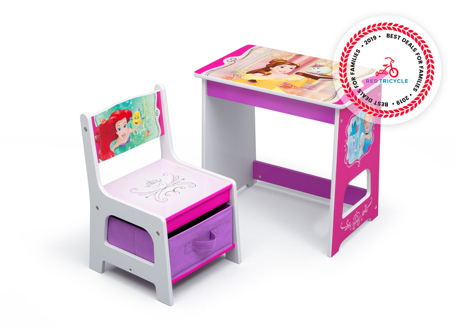 Princess 1034 Disney Princess 1034 2-Princess Kids Wood Desk and Chair Set