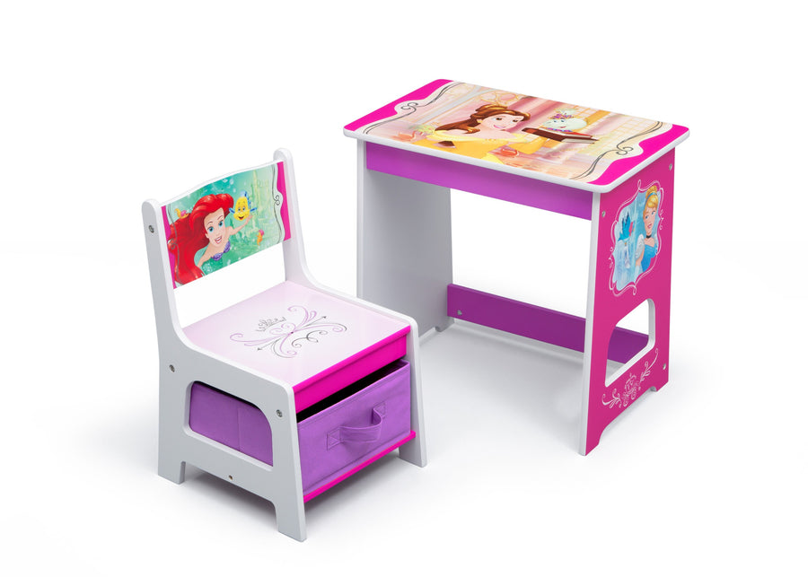 Princess 1034 Disney Princess (1034) 3-Princess Kids Wood Desk and Chair Set