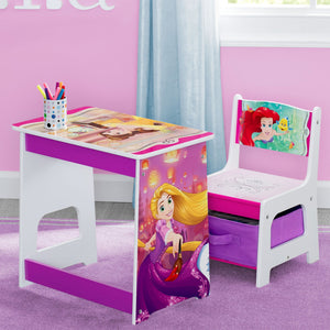 Delta Children Princess Kids Wood Desk and Chair Set, Hangtag View Disney Princess (1034) 8-Princess Kids Wood Desk and Chair Set