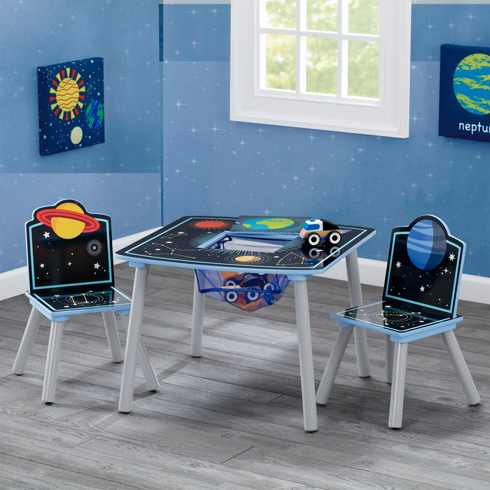 Delta Children Space Adventures (1223) Kids Wood Table and Chair Set with Storage 1-Space Adventures Kids Wood Table and Chair Set with Storage