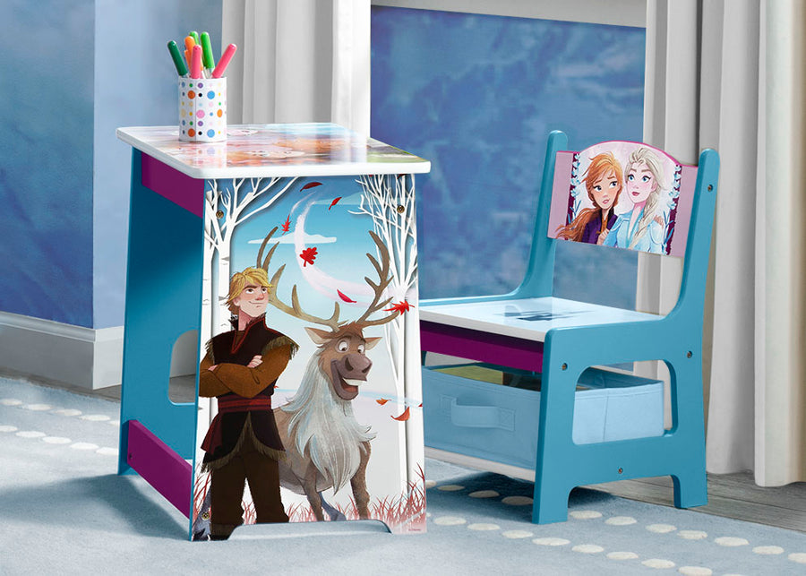 Frozen 2 (1097) 1-Frozen II Kids Wood Desk and Chair Set