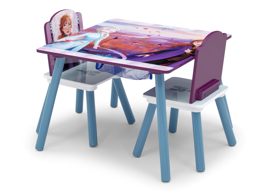 Delta Children Frozen 2 (1097) Table and Chair Set with Storage, Left Silo View 4-Frozen II Table and Chair Set with Storage