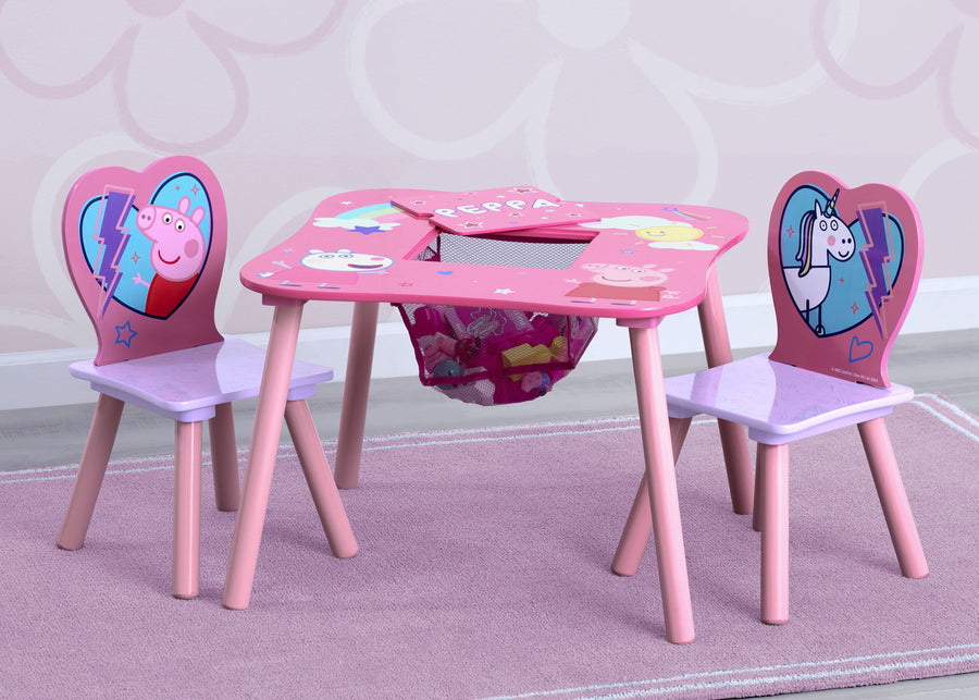 Peppa Pig (1171) 2-Peppa Pig Table and Chair Set with Storage