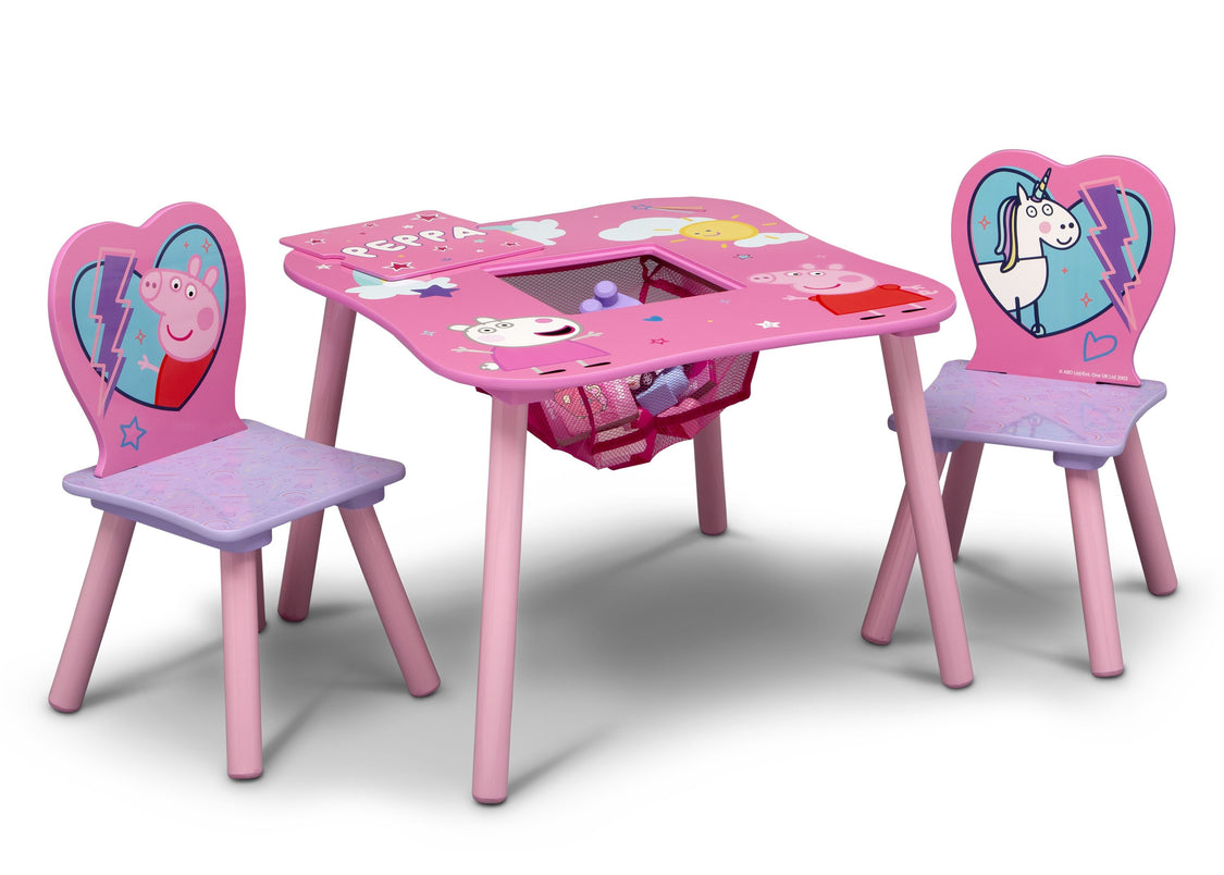 Peppa Pig Table and Chair Set with Storage