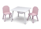 Light Pink and White (4003) 3-Finn Table and Chair Set