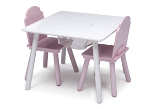 Light Pink and White (4003) 2-Finn Table and Chair Set
