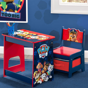 PAW Patrol Kids Wood Desk and Chair Set (1121) 23-PAW Patrol Kids Wood Desk and Chair Set