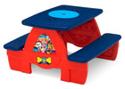 Paw Patrol (1121) 5-PAW Patrol 4 Seat Activity Picnic Table with LEGO Compatible Tabletop