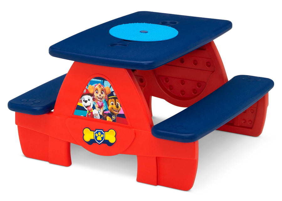 Paw Patrol (1121) 5-PAW Patrol 4 Seat Activity Picnic Table with LEGO Compatible Tabletop