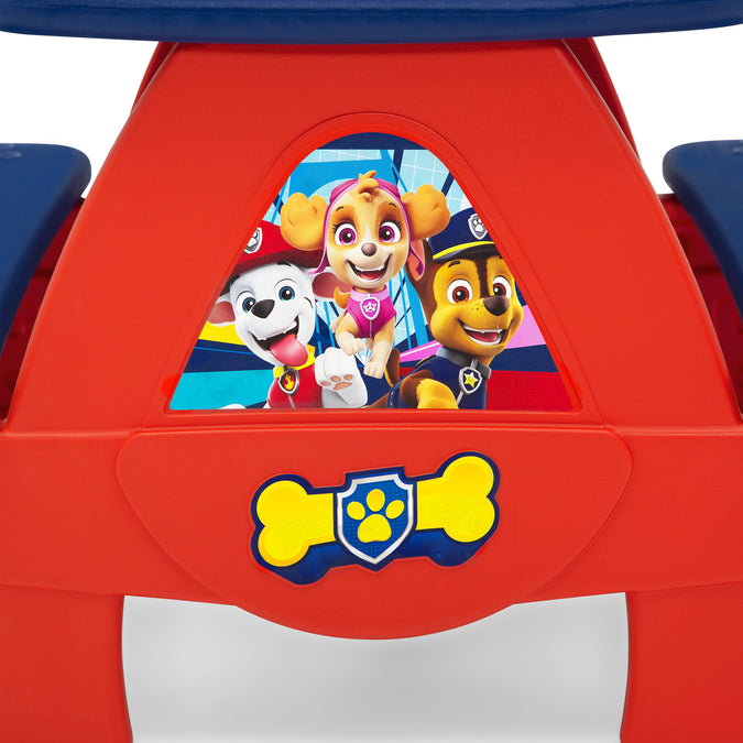 Paw Patrol (1121) 9-PAW Patrol 4 Seat Activity Picnic Table with LEGO Compatible Tabletop