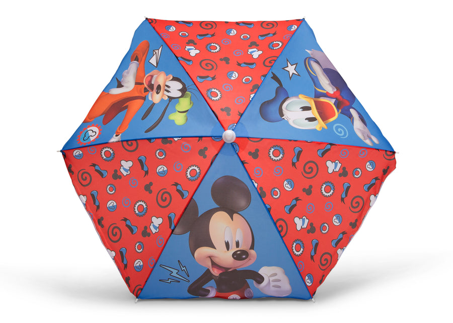 Mickey Hot Dog (1054) 4-Mickey Mouse 4 Seat Activity Picnic Table with Umbrella and LEGO Compatible Tabletop