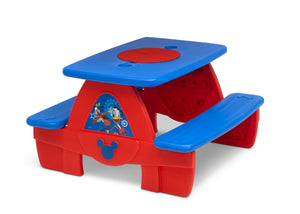 Mickey Hot Dog (1054) 2-Mickey Mouse 4 Seat Activity Picnic Table with LEGO Compatible Tabletop