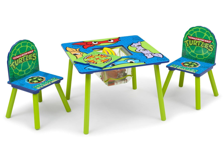Teenage Mutant Ninja Turtles Table & Chair Set with Storage 1-Teenage Mutant Ninja Turtles Table & Chair Set with Storage