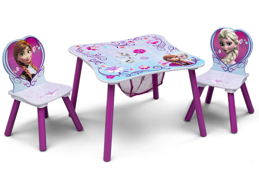 Delta Children Frozen Table & Chair Set with Storage Right Side View a1a Frozen (1089) 1-Frozen Table & Chair Set with Storage