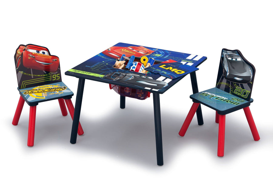 Disney Cars (1014) 3-Cars Table & Chair Set with Storage