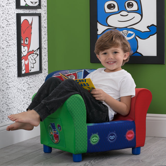 Delta Children PJ Masks (1170) Upholstered Chair (UP83582PJ), Hangtag, a1a 1-PJ Masks Upholstered Chair