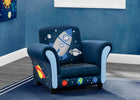 Delta Children Space Adventures (1223) Kids Upholstered Chair, Hangtag View 1-Space Adventures Kids Upholstered Chair