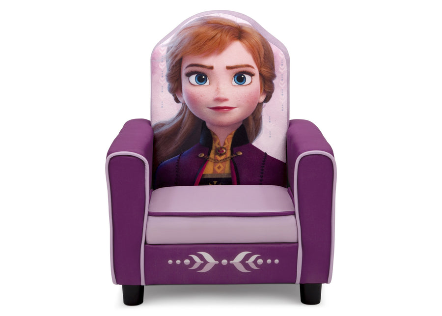 Delta Children Frozen II (1091) Anna Figural Upholstered Kids Chair, Front Silo View Frozen (1091) 3-Frozen II Anna Figural Upholstered Kids Chair