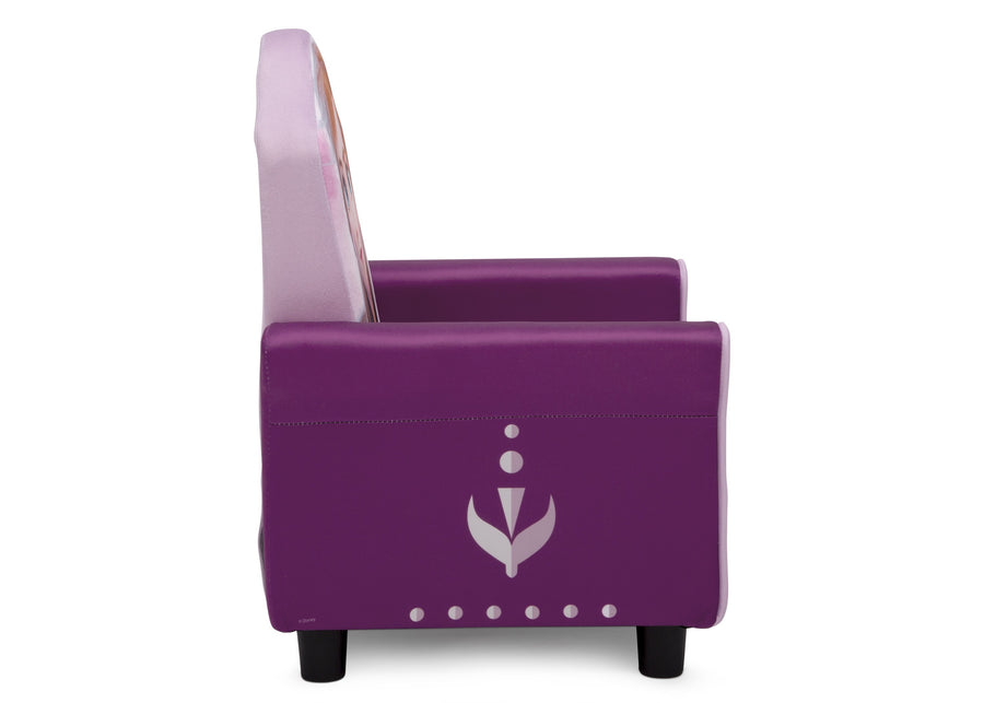 Delta Children Frozen II (1091) Anna Figural Upholstered Kids Chair, Right Side Silo View Frozen (1091) 5-Frozen II Anna Figural Upholstered Kids Chair