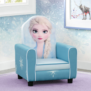Delta Children Frozen II (1091) Elsa Figural Upholstered Kids Chair, Hangtag View Frozen (1091) 16-Frozen II Elsa Figural Upholstered Kids Chair