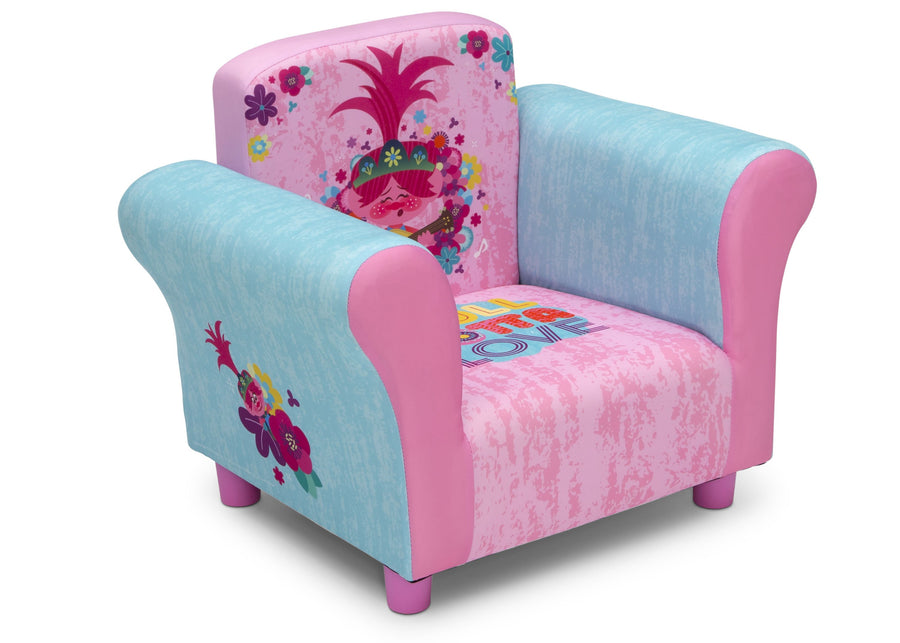Delta Children Trolls World Tour (1177) Upholstered Chair, Right Silo View 4-Trolls World Tour Upholstered Chair
