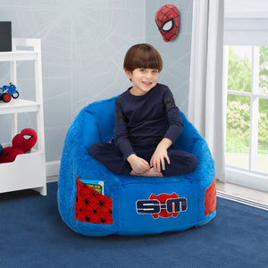 Spider-Man (1163) 21-Spider-Man Cozee Fluffy Chair with Memory Foam Seat, Kid Size (For Kids Up To 10 Years Old)