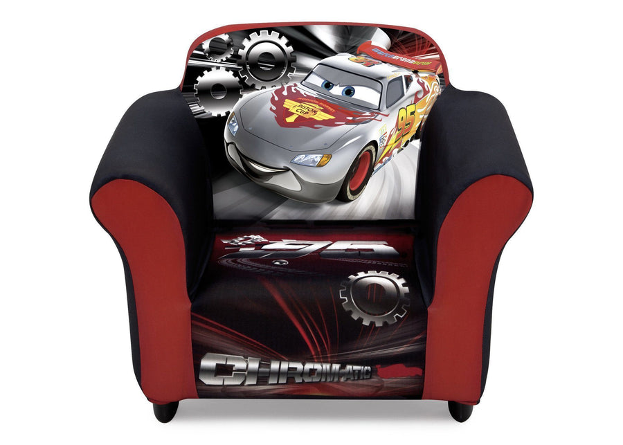 Cars Racers (1011), Front View 3-Disney/Pixar Cars Upholstered Chair (with Sculpted Plastic Frame)