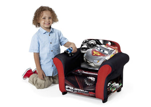 Cars Racers (1011), Left View with Model a3a 4-Disney/Pixar Cars Upholstered Chair (with Sculpted Plastic Frame)