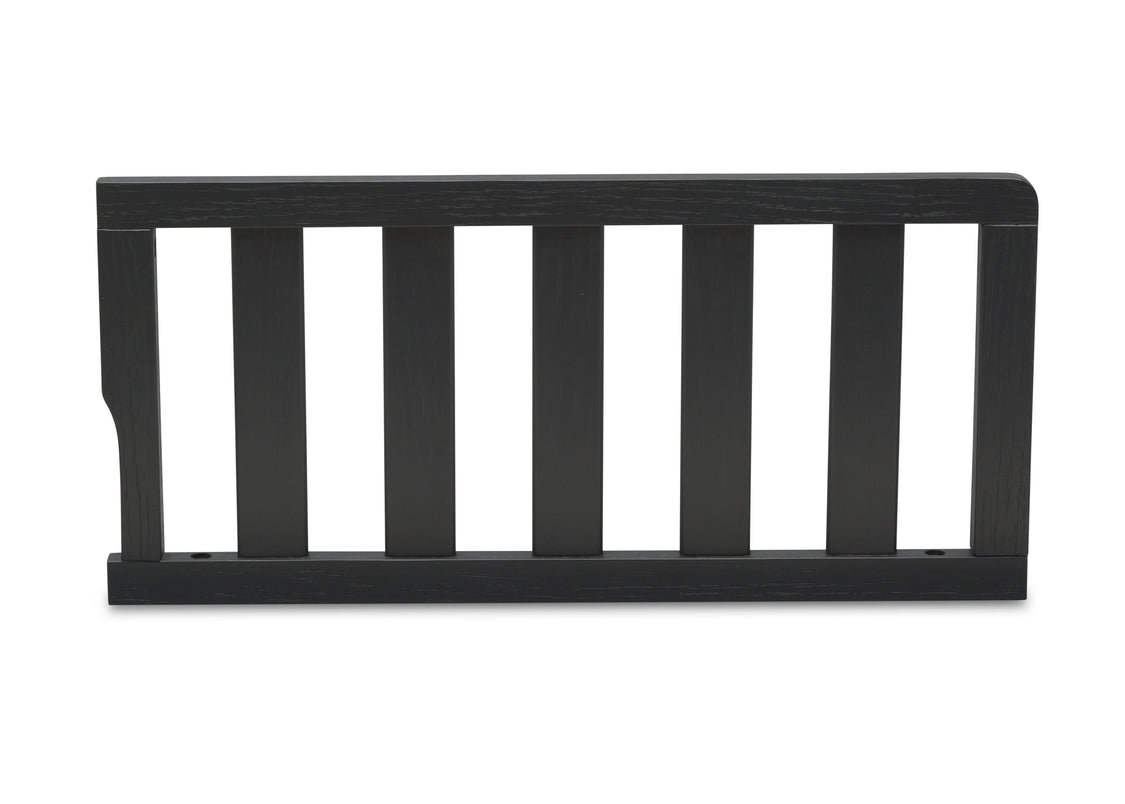 Delta Children Textured Midnight Grey (1347) Toddler Guardrail W0061, Front Silo View