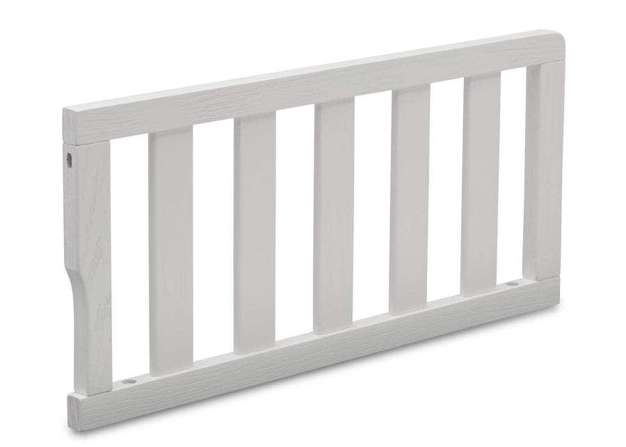 Delta Children Textured White (1349) Toddler Guardrail W0061, Right Silo View 6-Toddler Guardrail (W0061)