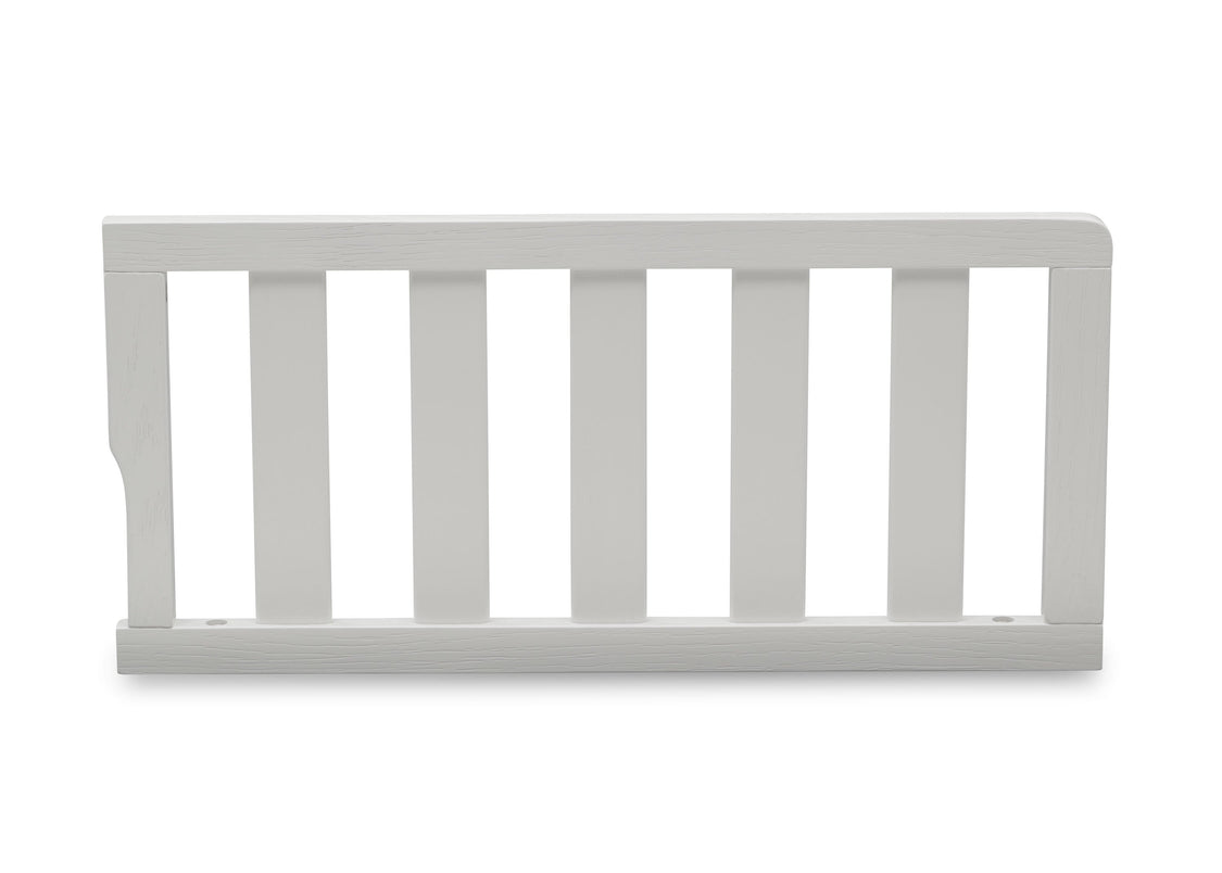 Delta Children Textured White (1349) Toddler Guardrail W0061, Front Silo View