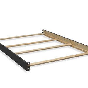 Delta Children Textured Midnight Grey (1347) Full Size Wood Bed Rails W0070, Right Silo View 4-Full Size Bed Rails (W0070)