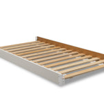 Delta Children Bianca White (130) Twin Size Wood Bed Rails (W0090), Right Silo View - Bianca White (130) - Accessories